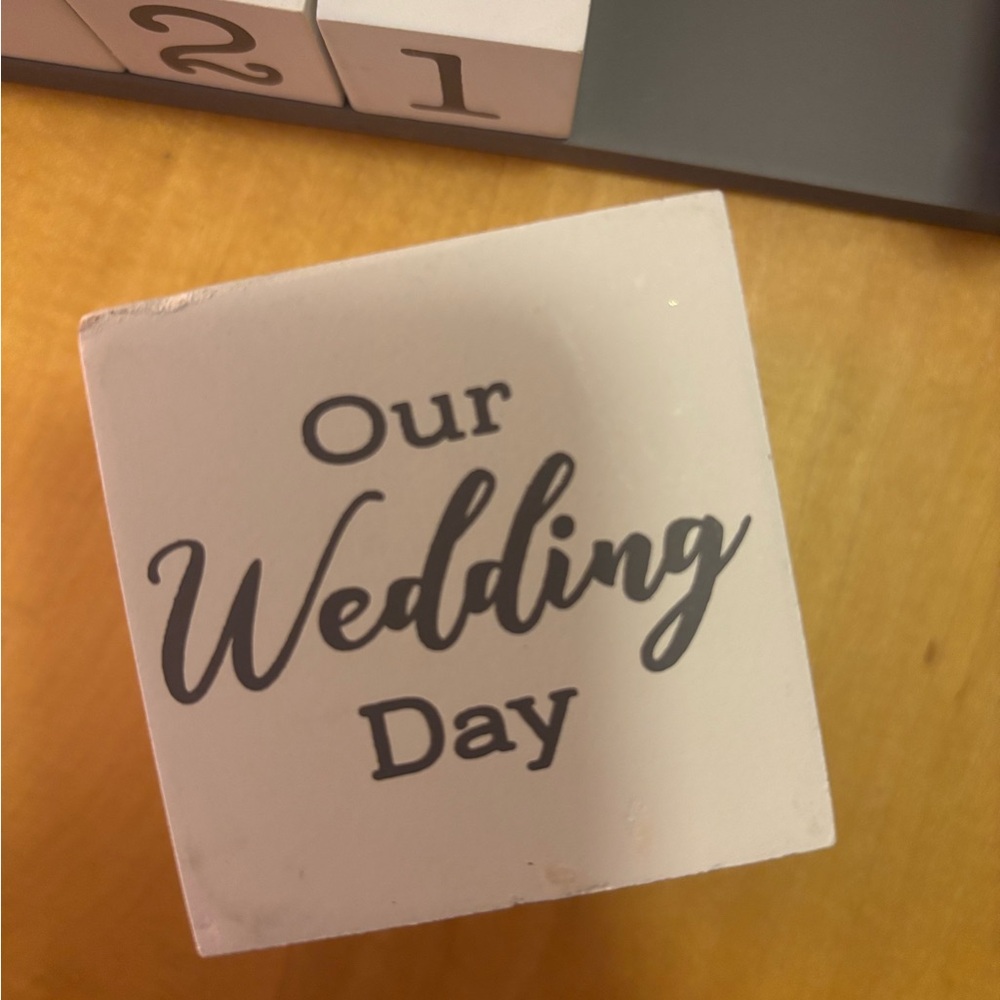 Wedding Countdown Blocks - Picture 3 of 6